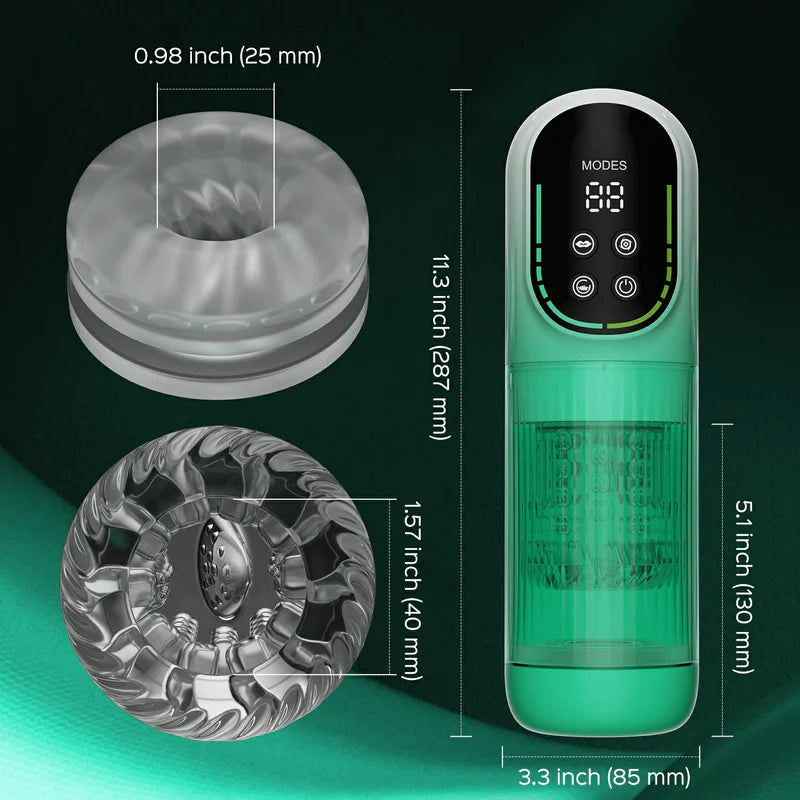 Automatic Vibrating Sucking Rotating & Thrusting Male Masturbator