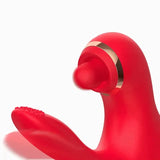 Thrusting Vibrator With Licking, Warming &amp; Clit Tapping