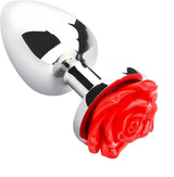 Metal Rose Anal Plug