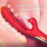 Thrusting Vibrator With Licking, Warming &amp; Clit Tapping