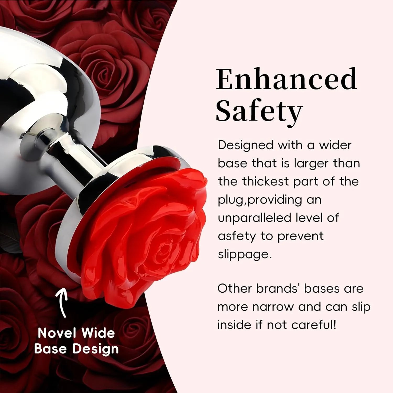 Metal Rose Anal Plug