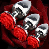 Metal Rose Anal Plug