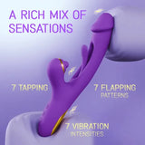 Vibrator With Flapping Vibration &amp; Clitoral Tapping