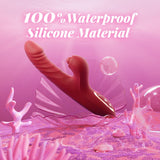 4 In 1 G Spot Thrusting &amp; Sucking Vibrator Clitoral Stimulator