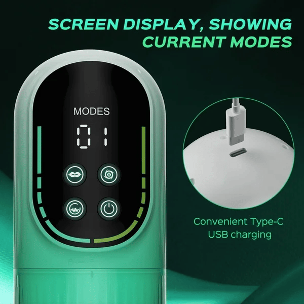 Automatic Vibrating Sucking Rotating &amp; Thrusting Male Masturbator