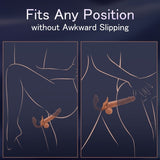 Vibrating Clitoral Strap Dildo Rabbit Ear 6.53 In