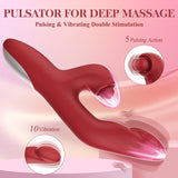 Heat Realistic Dildo Rabbit Vibrator