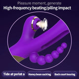 Realistic Dual-Stimulation Beaded Vibrator