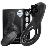 Black Rose Remote Control Cock Ring