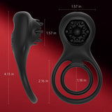 Black Rose Remote Control Cock Ring