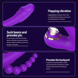 Realistic Dual-Stimulation Beaded Vibrator
