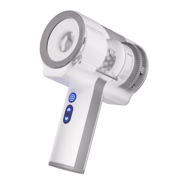 Double-Ended Handheld Vibrating Thrusting &amp; Rotating Automatic Male Masturbator