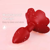 Remote Control Rose Rotating &amp; Vibrating Butt Plug