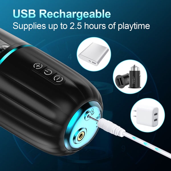 Hands-free Thrusting &amp; Rotating Male Masturbator