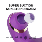 Vibrator With Flapping Vibration &amp; Clitoral Suction