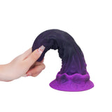 Virgo Black Purple Silicone Dildo