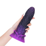 Virgo Black Purple Silicone Dildo