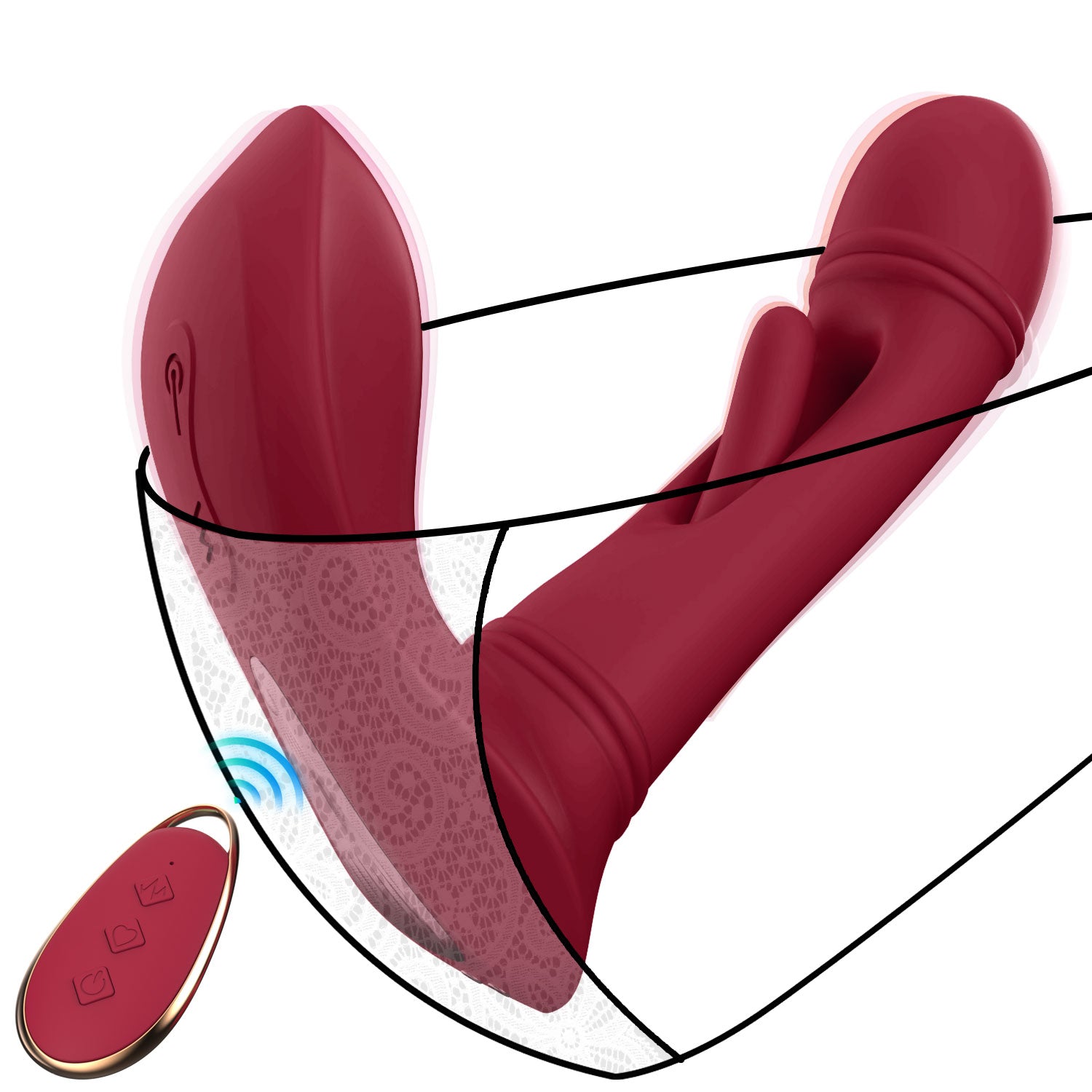 PulseVeil 3-in-one Vibrator